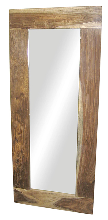 Natural Shesham Wood Mirror Large - Click Image to Close
